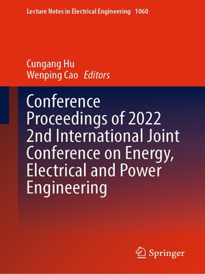 cover image of Conference Proceedings of 2022 2nd International Joint Conference on Energy, Electrical and Power Engineering